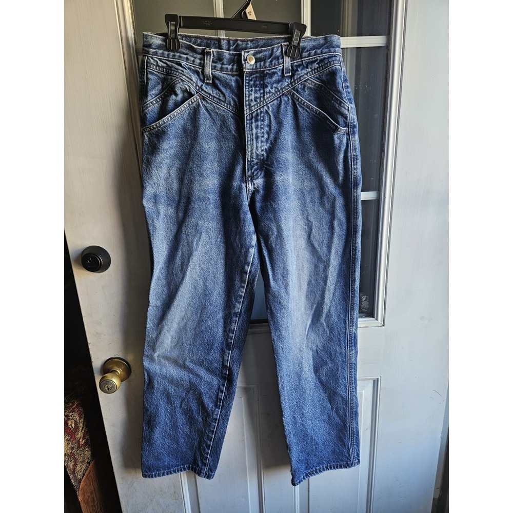 Rocky Mountain Vintage Rockies Jeans Blue Straight Leg High Waist Western 32/13